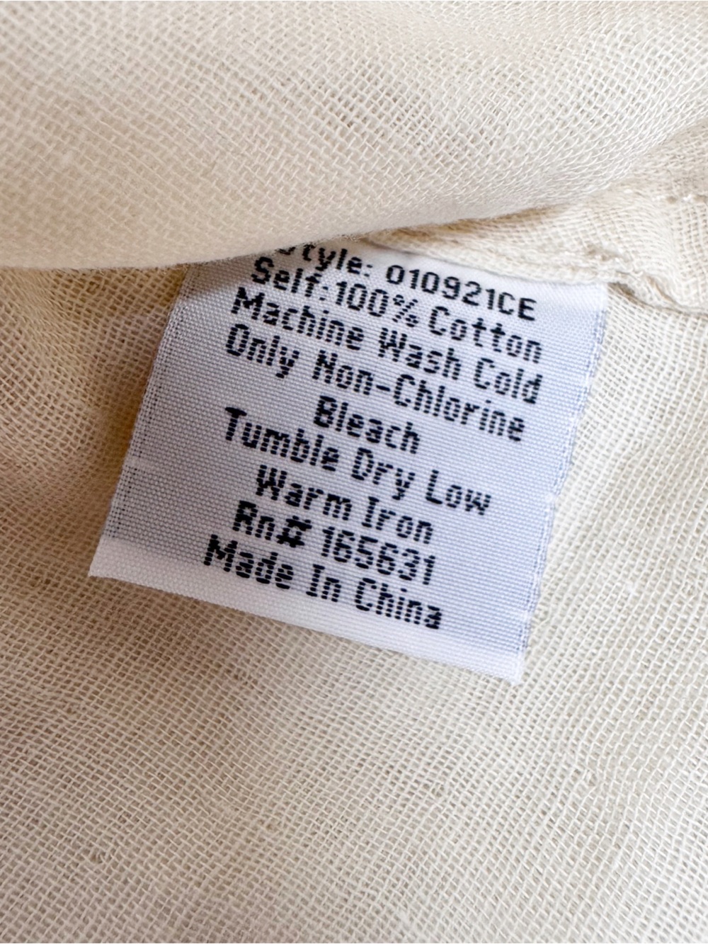 JOHNNY WAS Calme Drape Tank Top XL Cream Sleeveless Cotton Minimalist Lagenlook - Picture 10 of 10